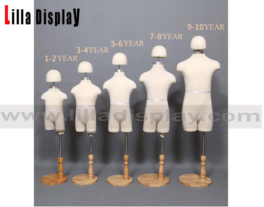 FreeLung Child Mannequin Adjustable Kids Toddler for Apparel Scarf Window  Shop Display 6-7 Years Old