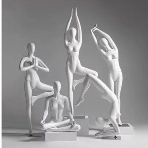 Goedkope witte kleur sport yoga houdingen vrouwelijke mannequins YG