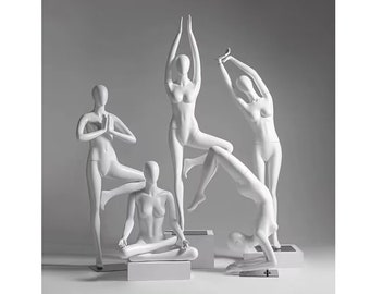 Cheap White Color Sport Yoga Poses Female Mannequins YG
