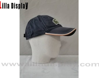 Linen Abstract Face Mannequin Head: 10 inch Cap Display