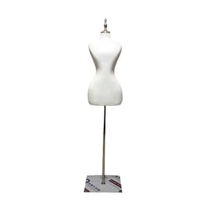 Cheap Adjustable Silver Base Silver Neck Cover Wast Waist Female Mannequin Dress Form Vicky