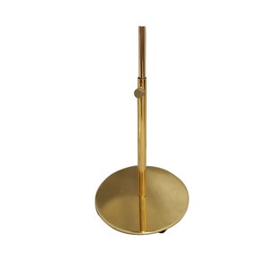 Gold Color Adjustable 20cm-38cm Round Mannequin Head Base Stand