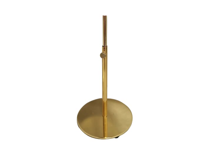 Gold Color Adjustable 20cm-38cm Round Mannequin Head Base Stand