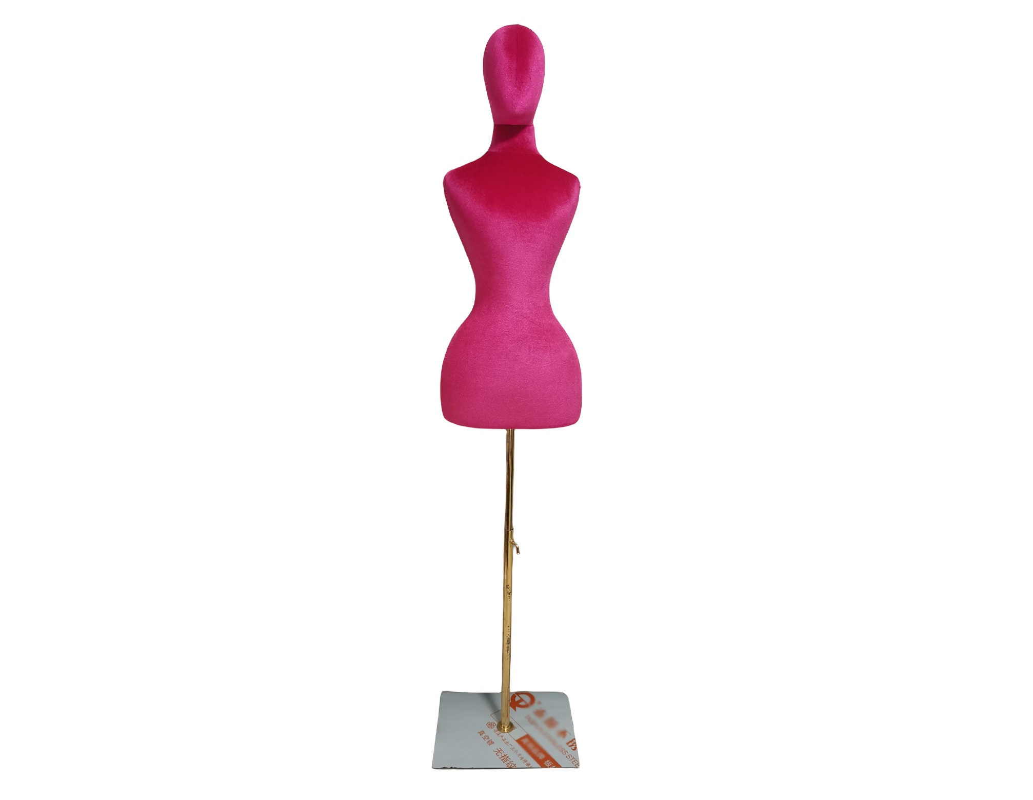 Luxury Pink Full Body Female Display Dress Form,standing Velvet Fabric  Mannequin Torso,manikin Head for Wigs,clothing Display Stand Holder 