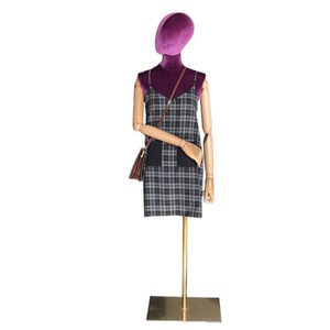 Premium Full Body Mannequin - Flexible Joints with Wooden Arms & Velvet Finish