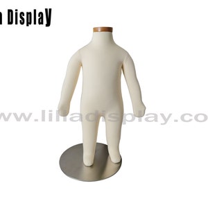 Manichino per neonati in schiuma morbida flessibile per 6 mesi, corpo intero, cucito, con spilli, softbaby01