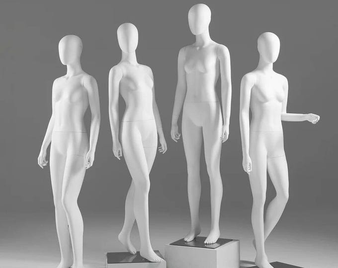 172cm Tall White Color Egghead Female Young Girls Mannequin Luisa