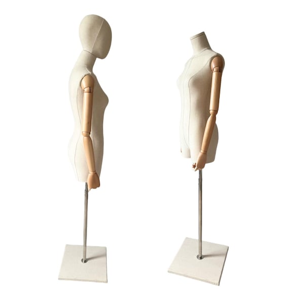 fashion display dress form Boutique Upper Half Body Female Mannequin Torso Wooden Mannequin Hand  Fashion Lady Dress Form Torso Clothing Display Model Props Wig Head Dummy