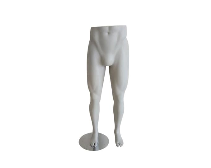 Lilladisplay Light Gray Color Sports Male Mannequin Leg Form LULU-M01