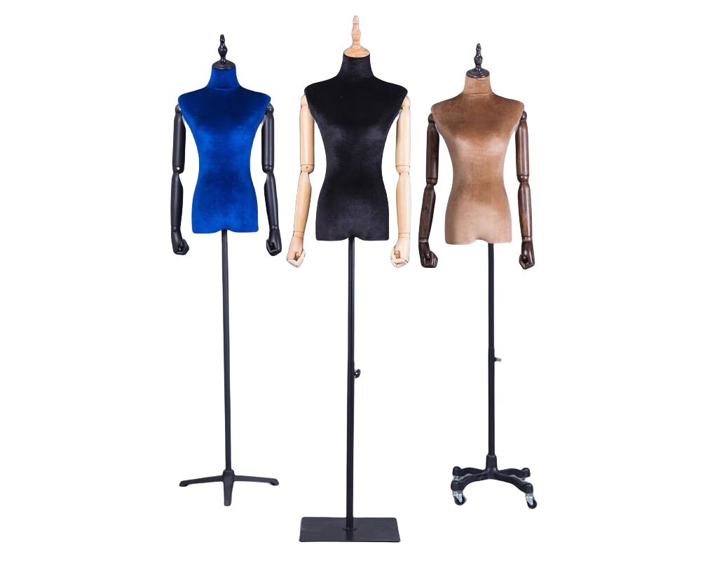 Adult Female Mannequin Dress Form Pinnable Torso With Flexible
