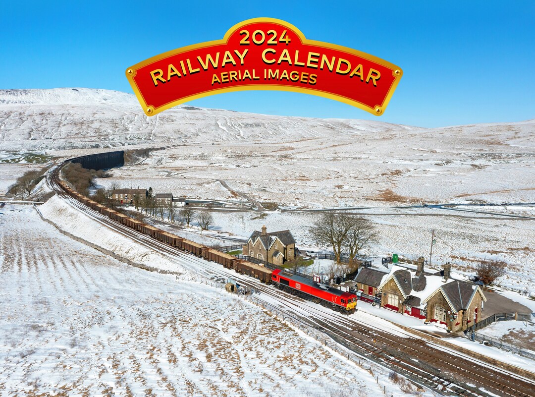 2024 Railway Calendar Aerial Images, Christmas Gifts, Railwayana FREE