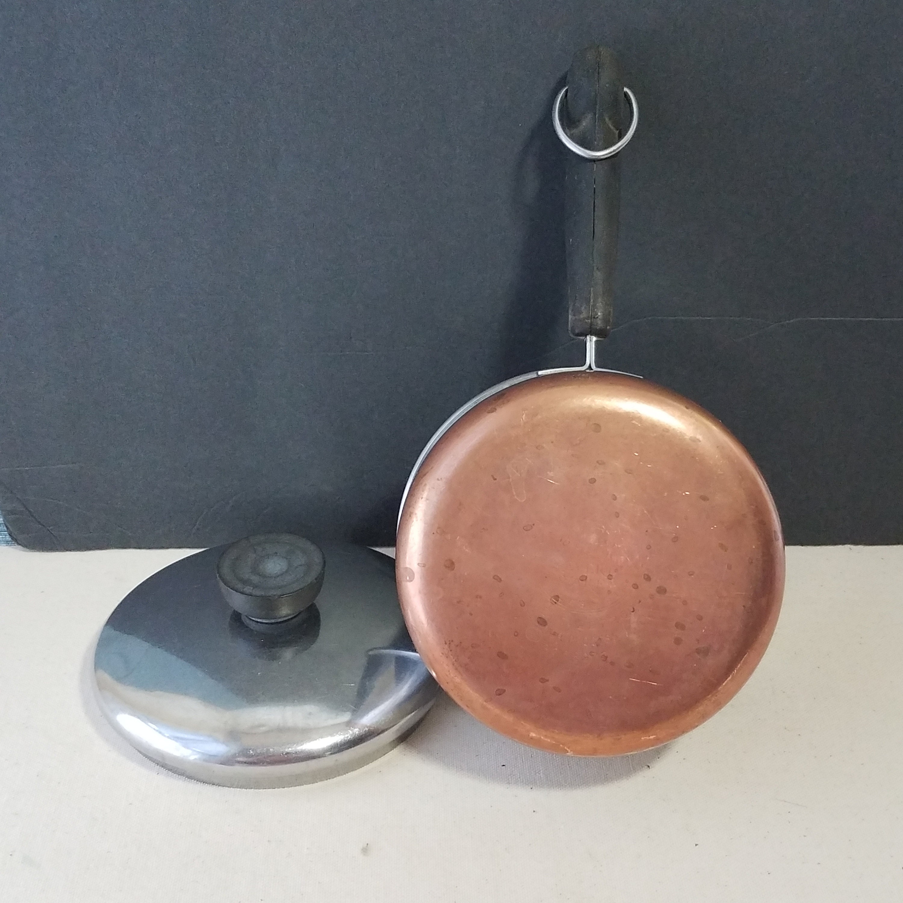 🔷🔶 Vintage REVERE WARE 1801 Sauce Pan pre-1968 PROCESS PATENT SS COPPER  CLAD