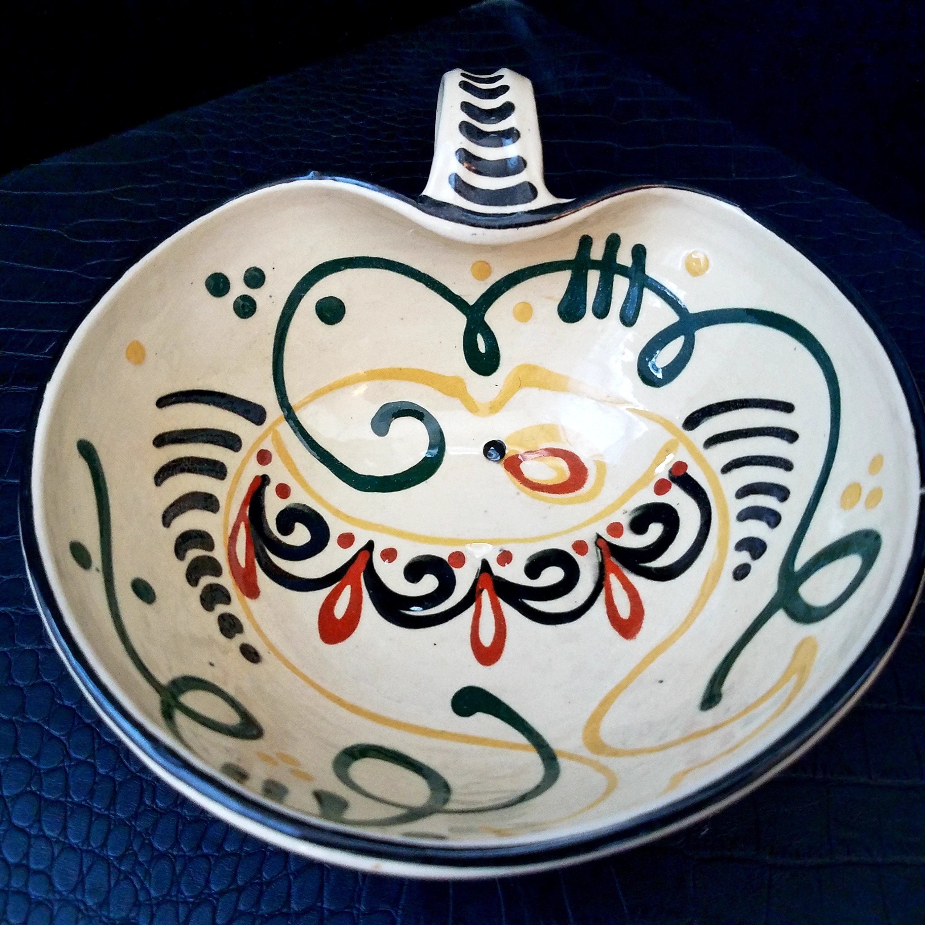 Vintage Mexican Pottery Handled Bowl Talavera Soup Bowl Etsy