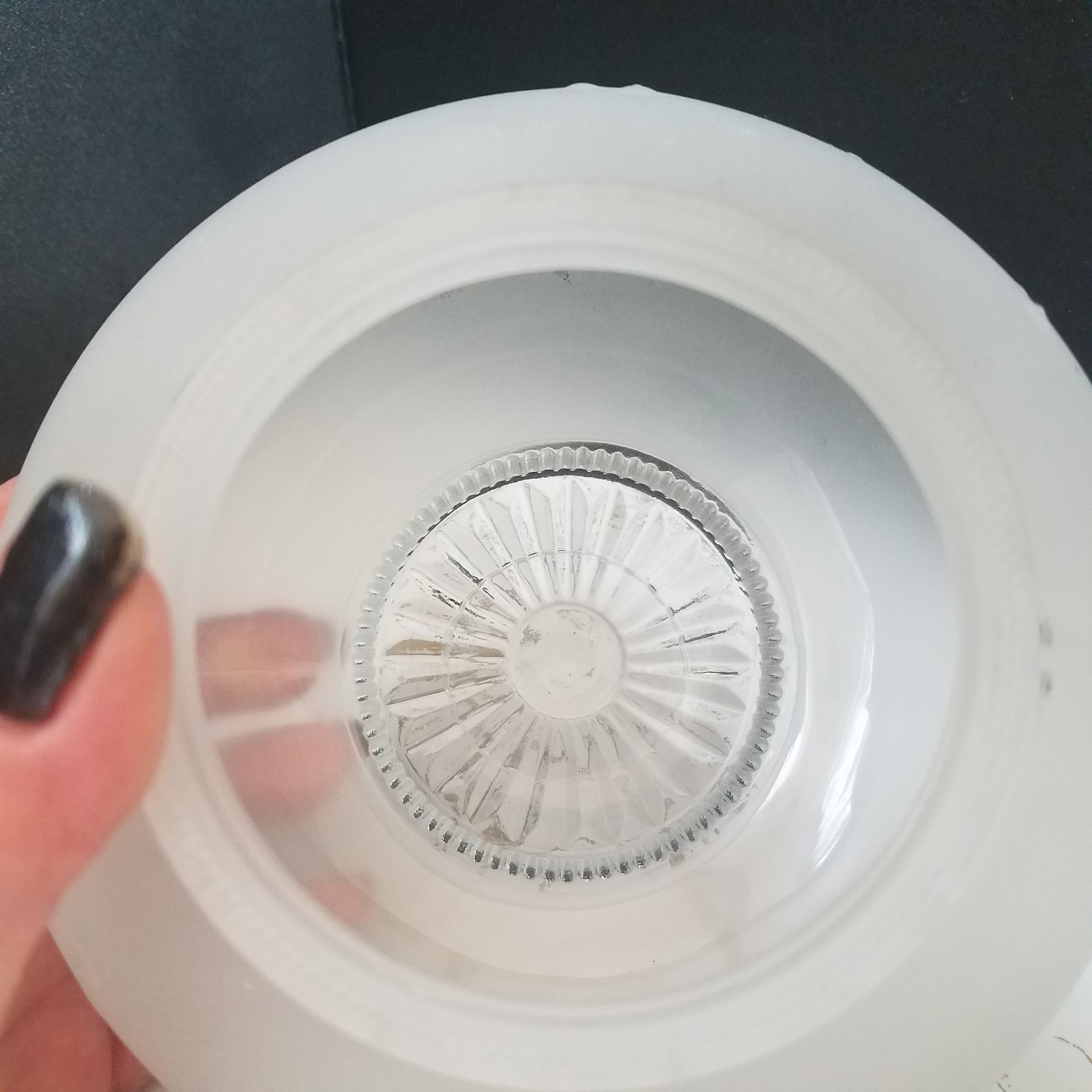 Vintage Replacement Glass Ceiling Fixture Globe Frosted Glass Etsy