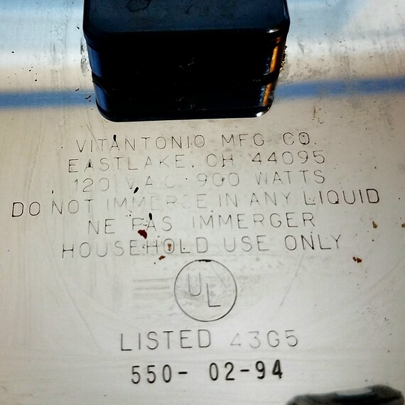 vitantonio waffle maker vintage