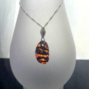 Twisted Sister Yooperstone Necklace.  Fluorescent Sodalite Necklace.  FREE 365nm UV Viewing Light!!!