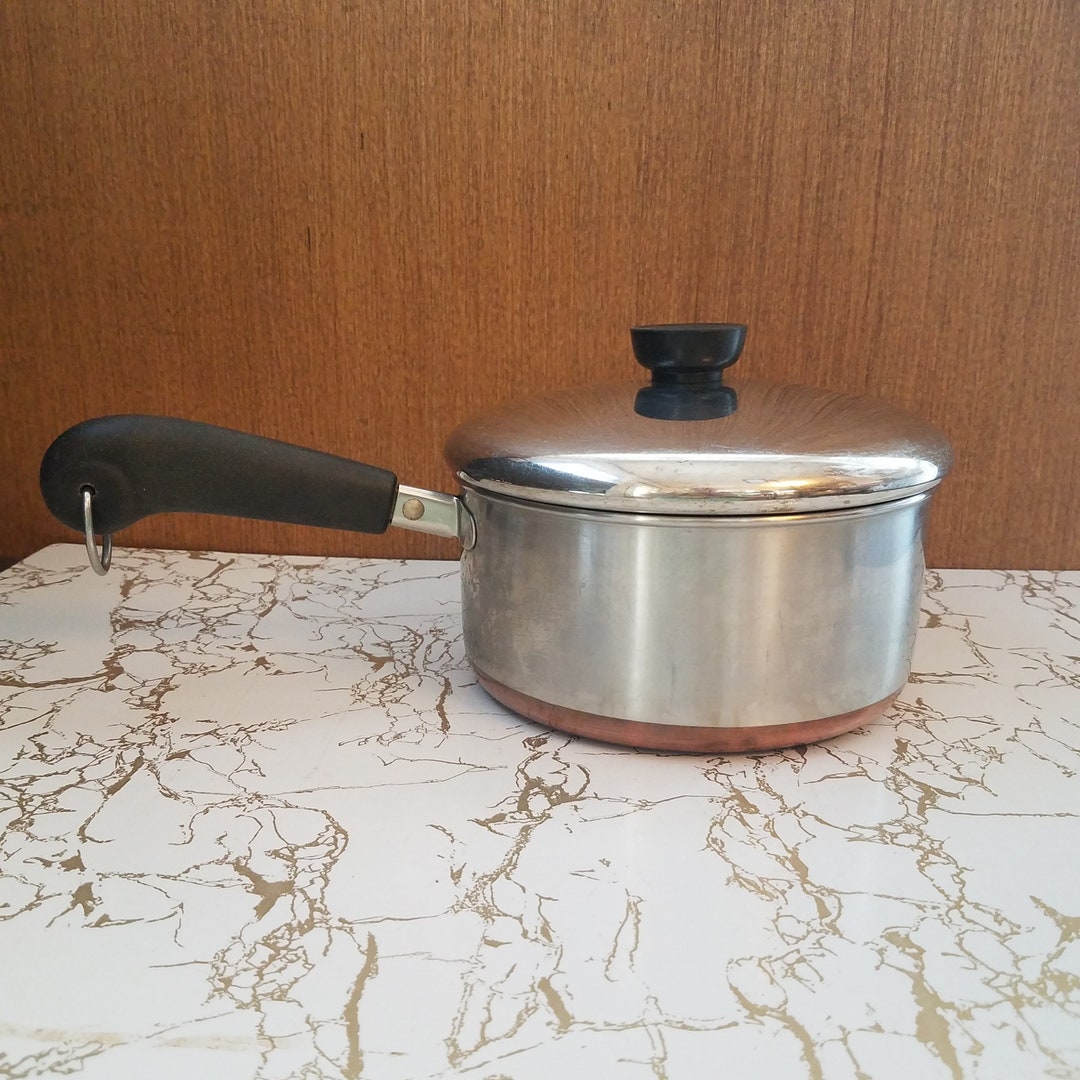 Vintage Revere Ware 1801 Copper Bottom 2 Quart Saucepan With Etsy