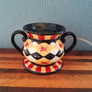 Mad Hatter Jar Candle Warmer with Timer, Kitschy Warming Plate Candle Warmer, 2 in 1 Wax Warmer