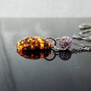 Under a Fiery Moon Yooperstone Necklace.  Fluorescent Sodalite Necklace,  FREE 365nm UV Viewing Light!!!