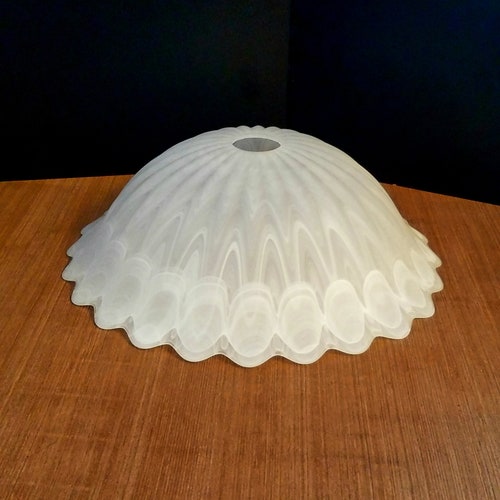 Frosted Glass Pendant Shade 2 Inch Fitter Replacement Shade Etsy