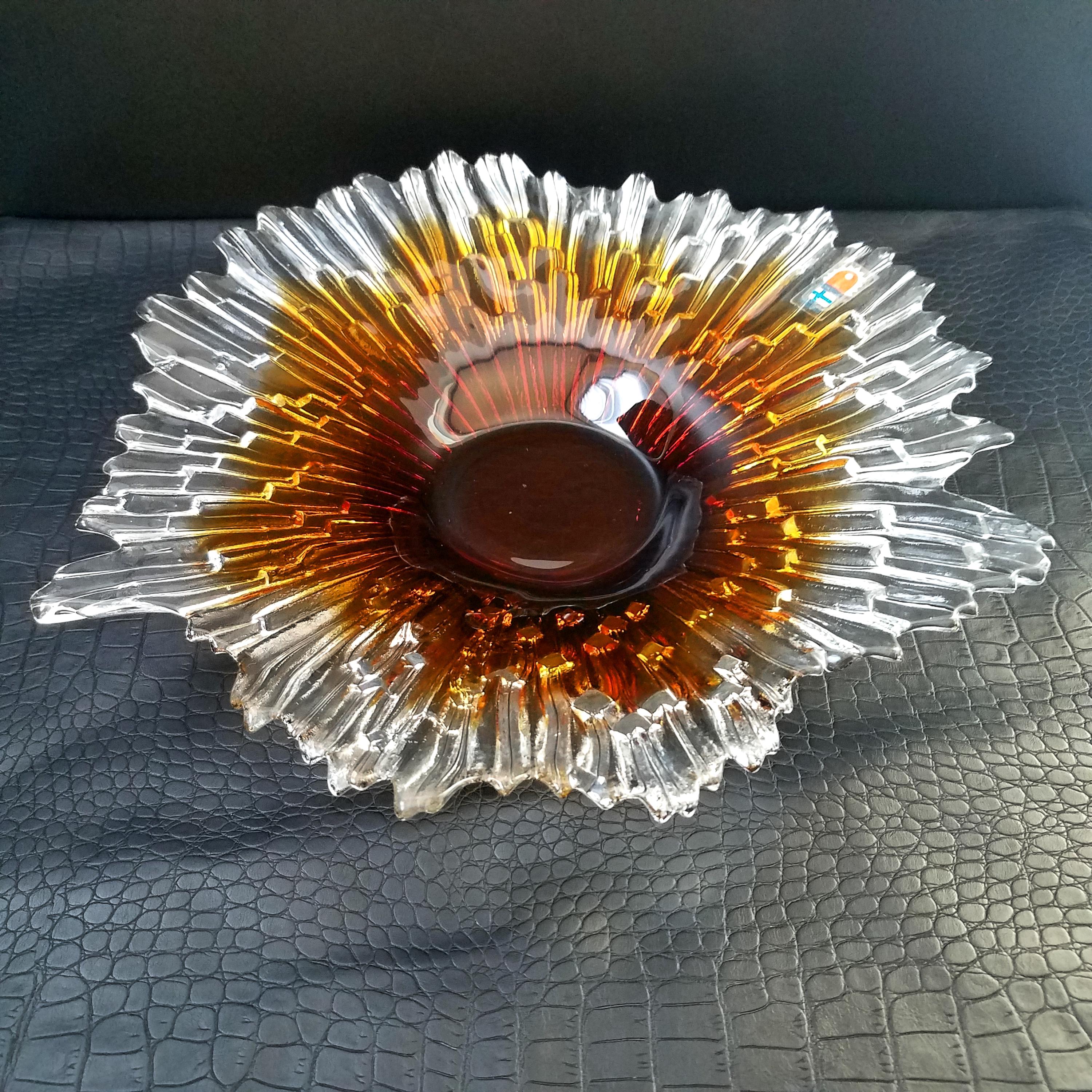 Humppila＊Revontulet＊Glass lamp shade【希少】 Humppila Tauno Wirkkala Revontulet Northern Lights Ice Bowl