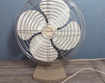 Vintage Wards Signature Electric Fan, Retro 16 Inch Metal Electric Fan, Industrial Fan