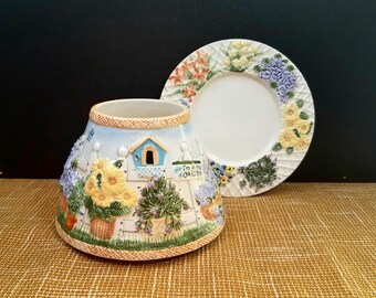 Zara Home Dinner Set EARTHENWARE DINNER DISH WITH RAISED-DESIGN