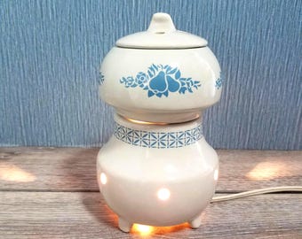 Vintage 3 Piece Robeson Ceramic Potpourri Warmer, Vintage Wax Warmer
