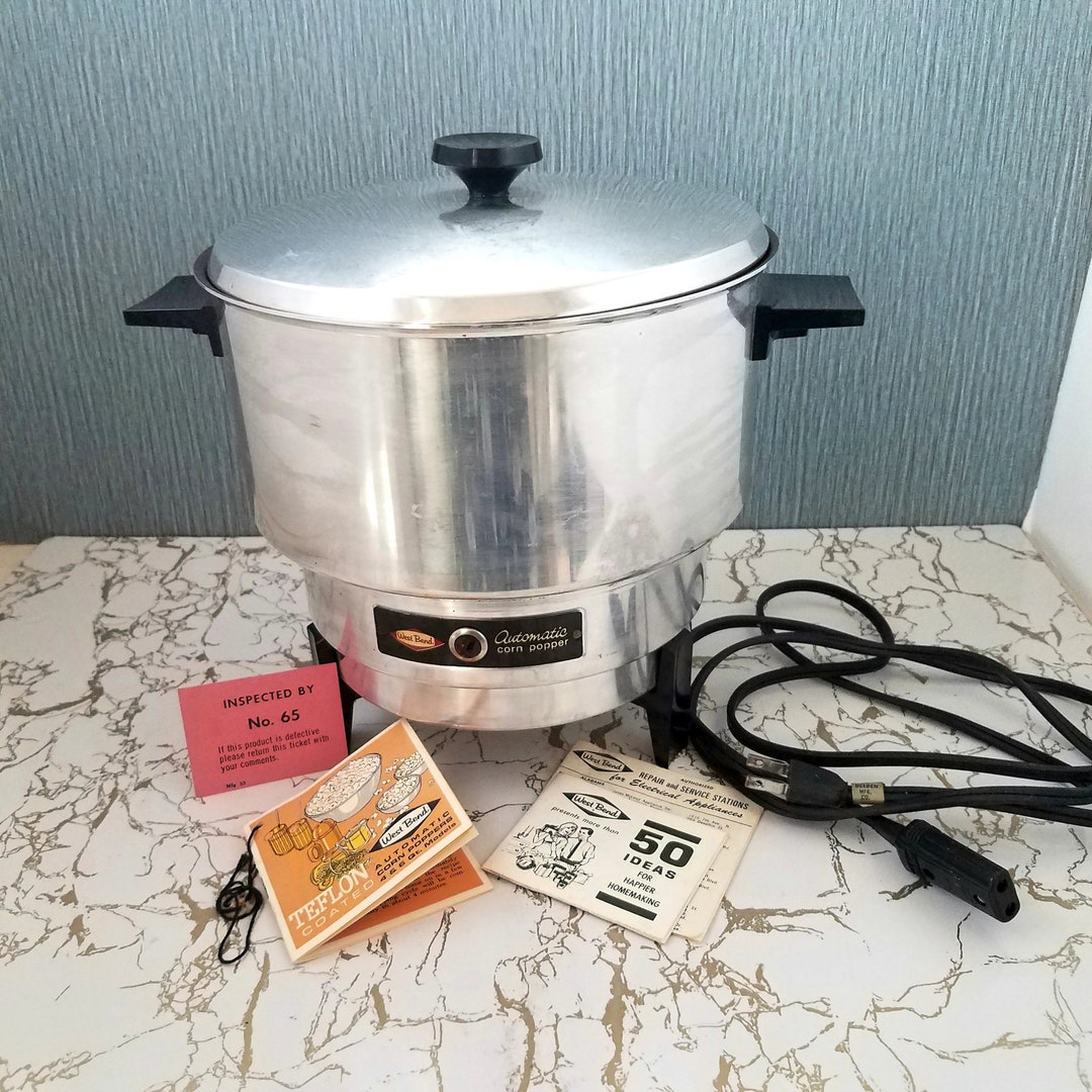 Vintage West Bend Electric Popcorn Popper 6 Quart Popcorn Etsy