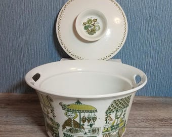 Vintage Figgjo Market Casserole, Figgjo Flint Norway, 60's