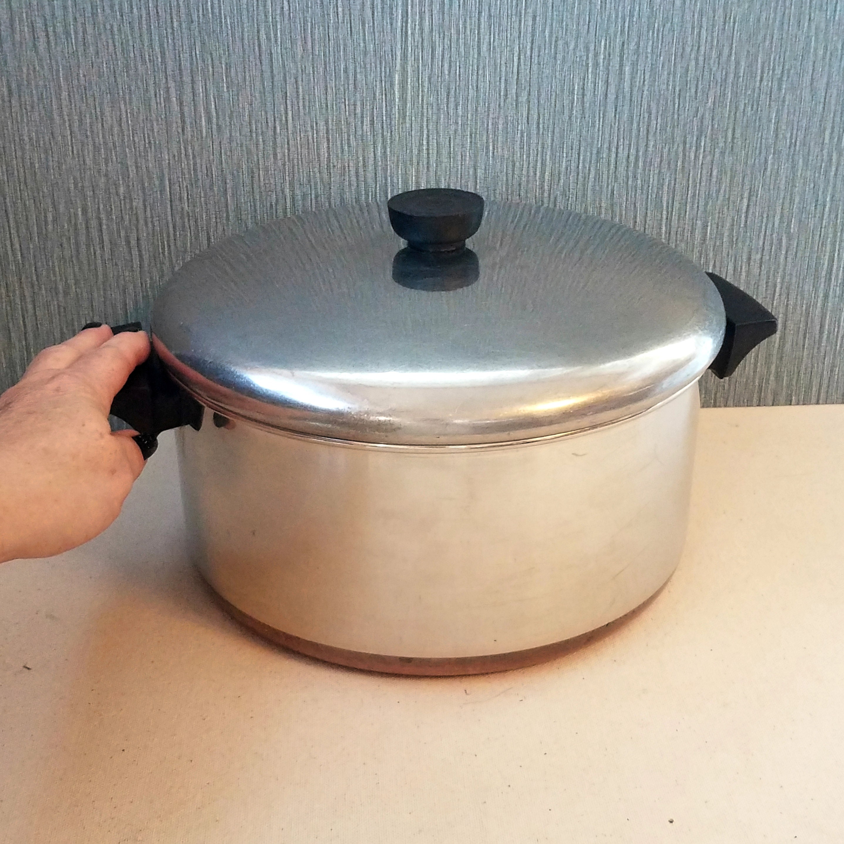 Vintage Revere Ware 6 Quart Sauce Pan With Lid Clinton IL 6 