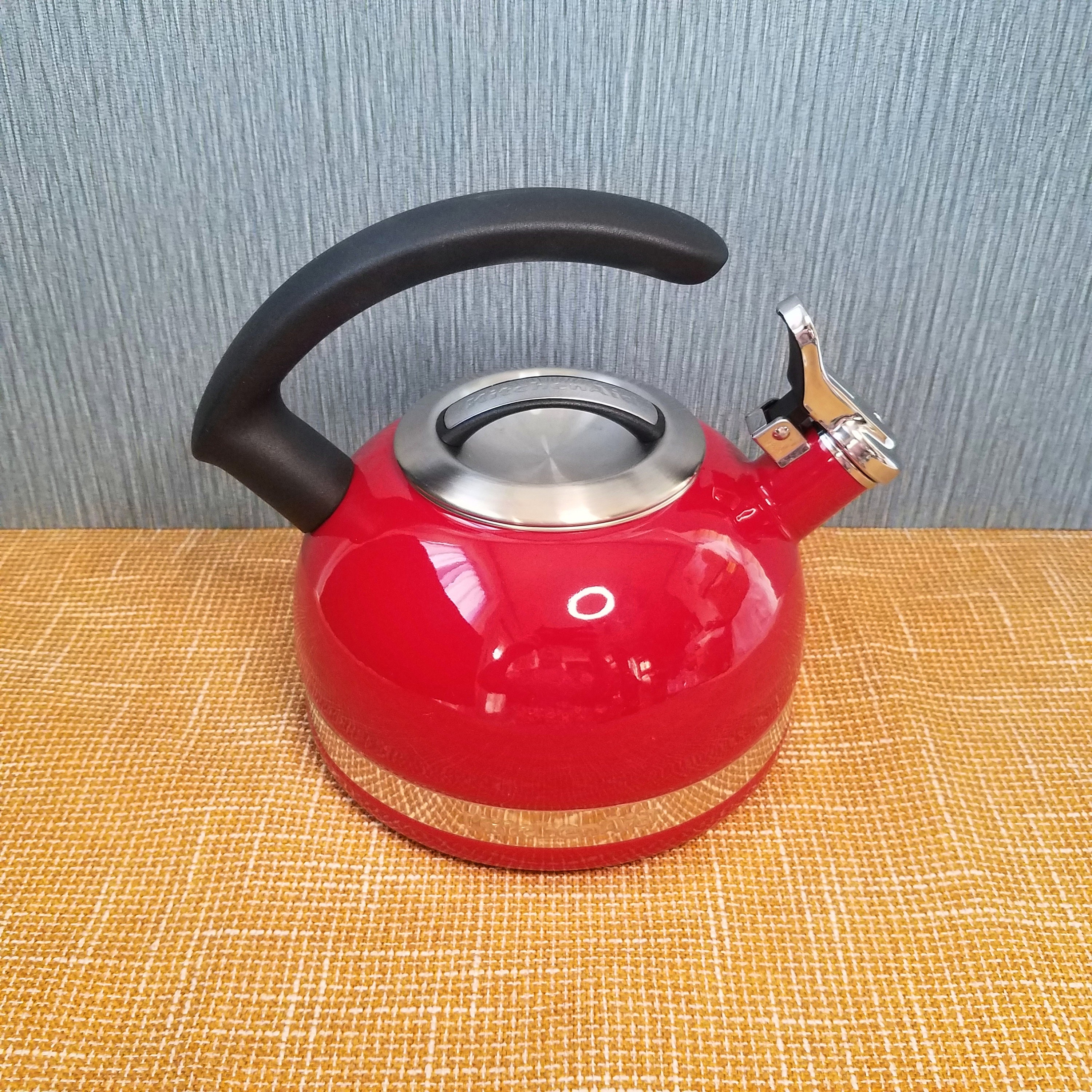 Kitchenaid tea kettle red deals