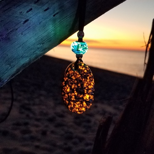 1960's Humppila Finland Amber Art Glass Bowl, Revontulet