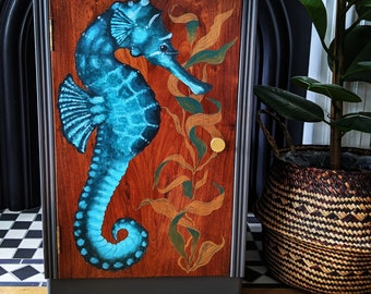 Sold sold  vintage seahorse cabinet. Example of my work