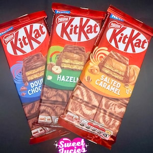Coffret cadeau kitkat en édition limitée Noisettes, double chocolat et caramel salé Neuf