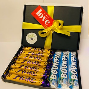 Caja de regalo en escamas Flake Bounty Bounty Caja de regalo Pascua Navidad Cumpleaños Nestlé