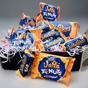 Mega Jaffa Cake, barrette di torta e scatola regalo JoNuts