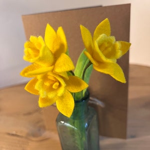 Daffodil, Easter, Spring Handmade card