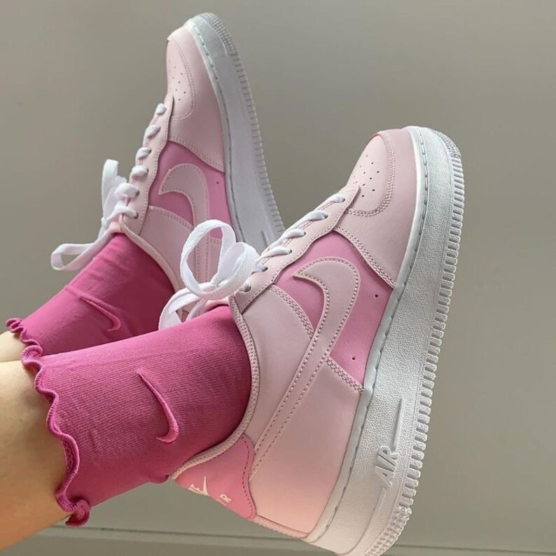 nike air force pastel pink