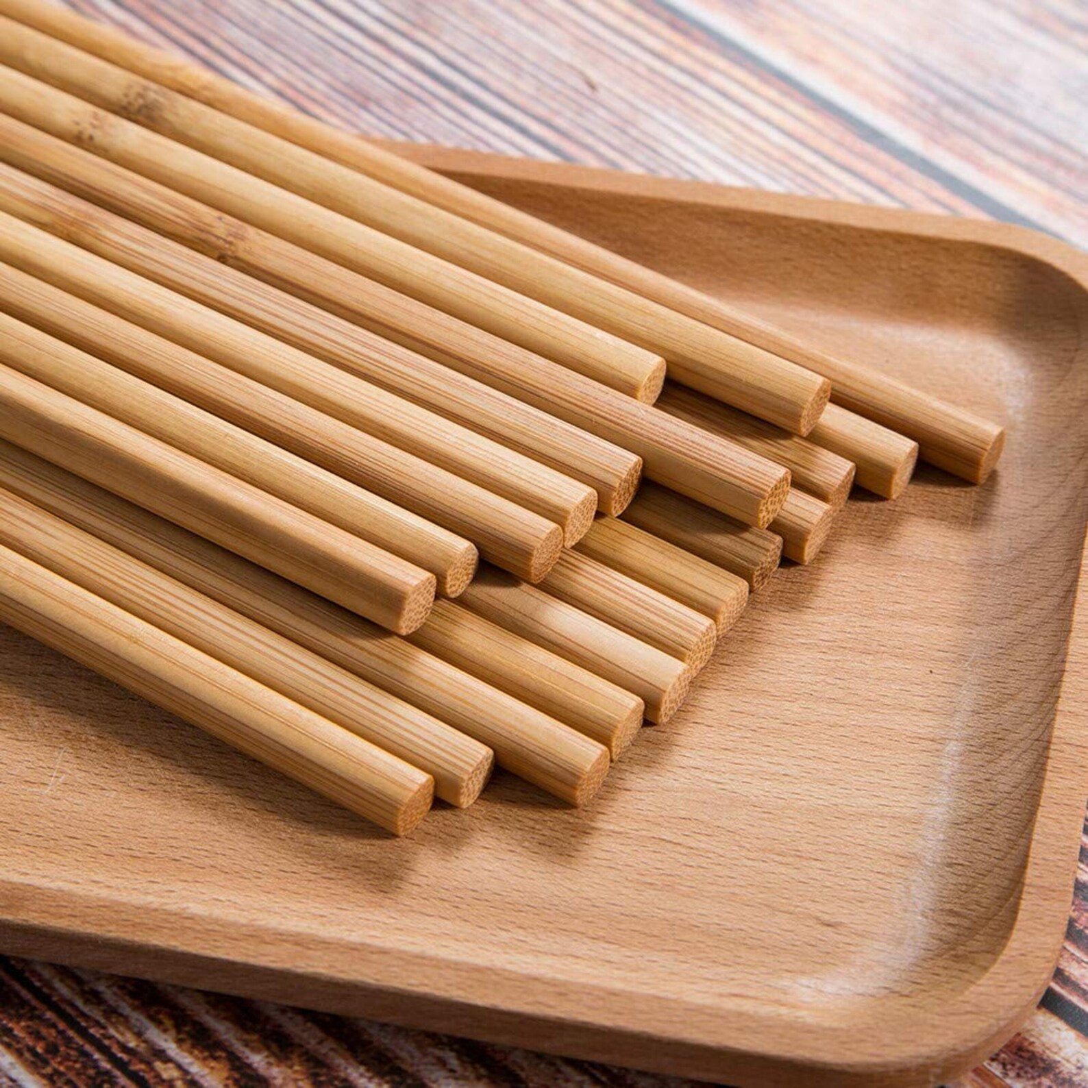 Reusable Natural Bamboo Chopsticks 9.8/25cm Long Etsy