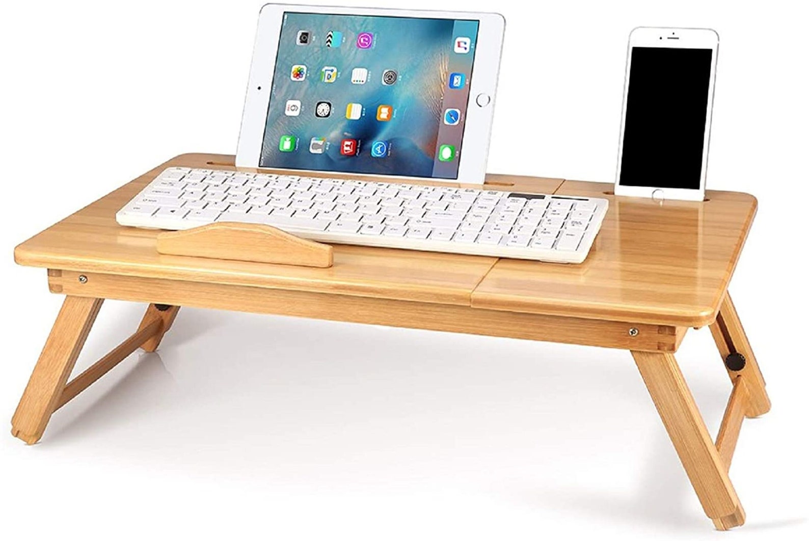Bamboo Lap Desks Folding Laptop Desk Bed Desk Serving Tray Etsy