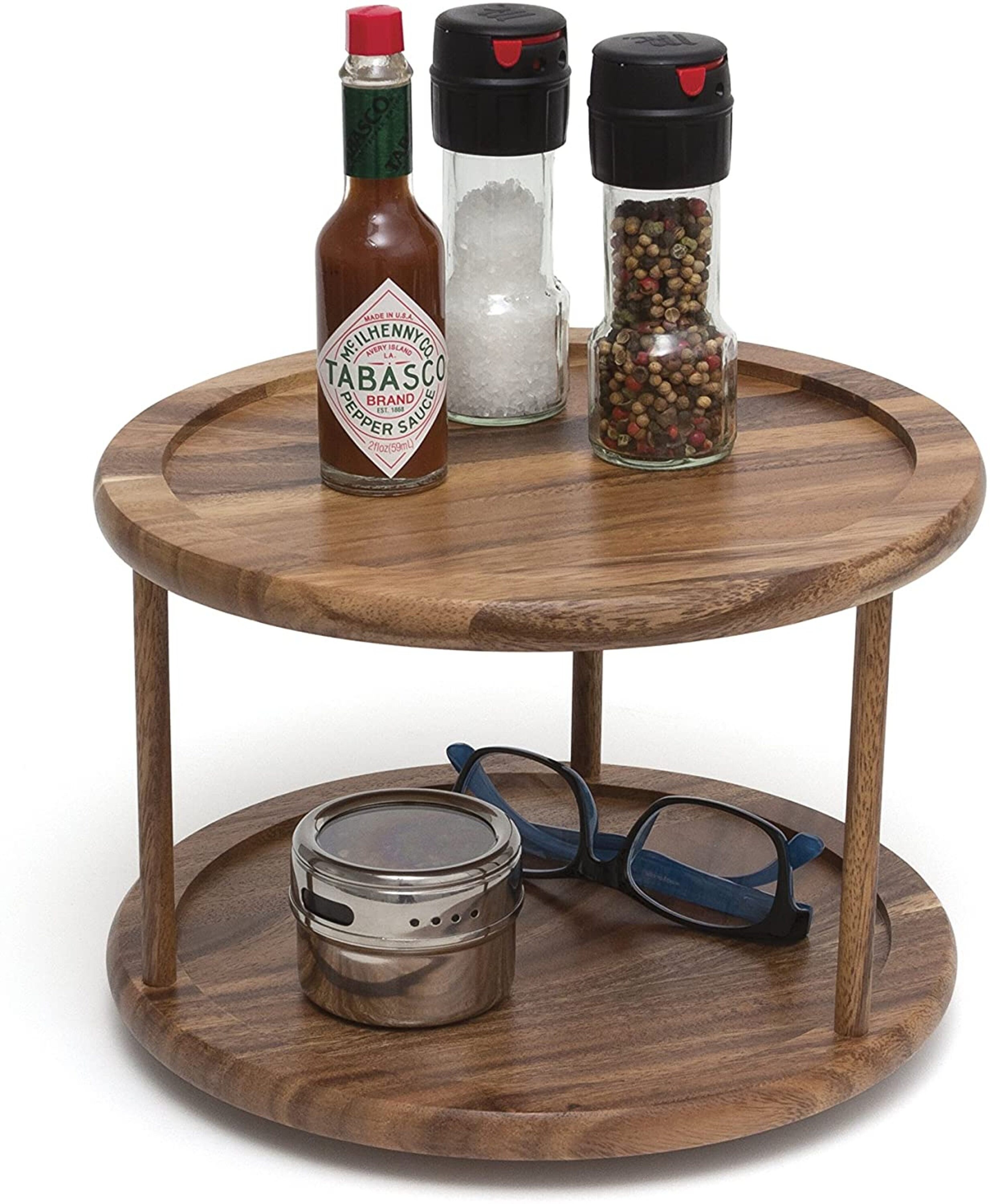 2 Tier Turntable Spice Organizer for and Counter 10 Etsy
