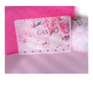 Pink Floral A7 Vellum Matte Cash Envelopes