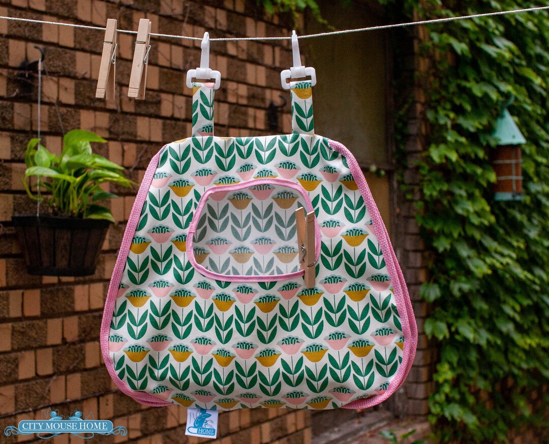 Weatherproof Clothes Pin Holder With Snap Hooks Etsy