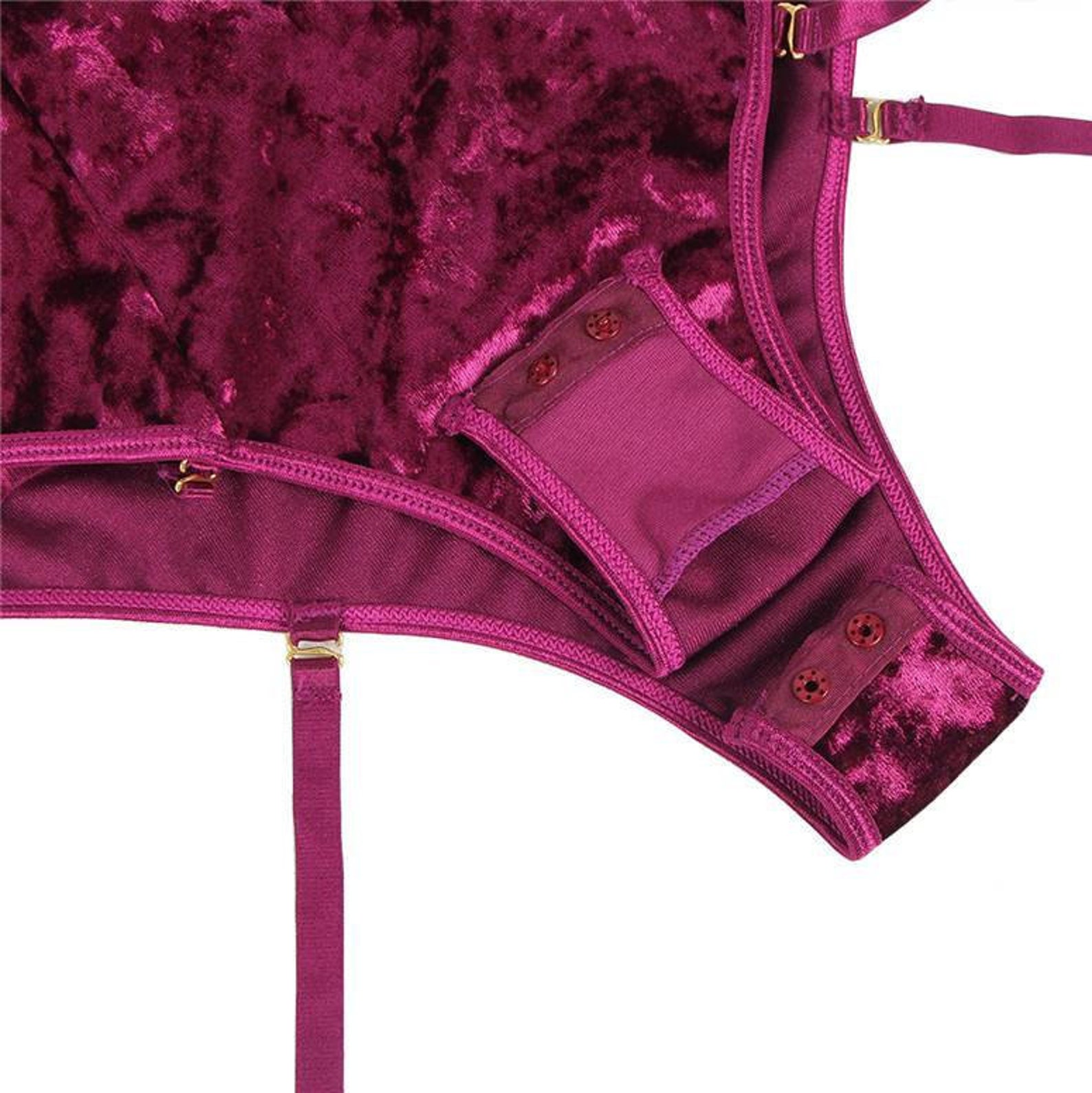 Plus Size Ruby Red Velvet Velor Crushed Velvet Lingerie Lace Etsy