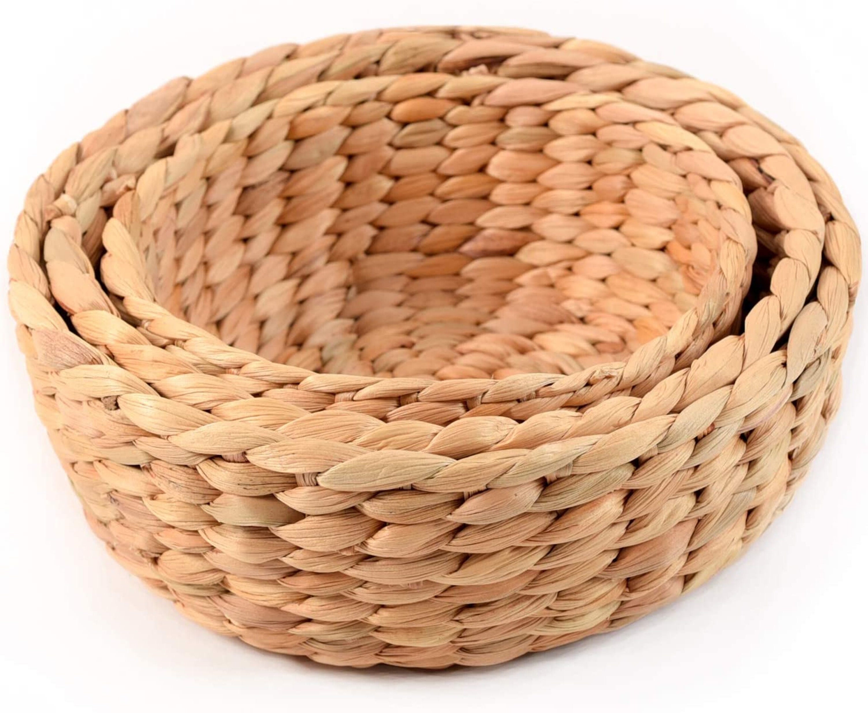 Cestas de almacenamiento de jacinto de agua natural para | Etsy