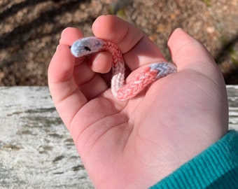 stuffed animal yarn snake decoration