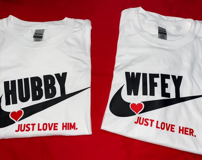 hubby and wifey nike shirts