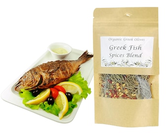 Organic Greek Fish Spice Blend, Seafood Seasoning