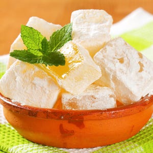 Traditional Cyprus Delights Gift Box Authentic Greek Loukoumi Sweets with Rose Citrus Mixed Flavors – Perfect Holiday Souvenir Treats